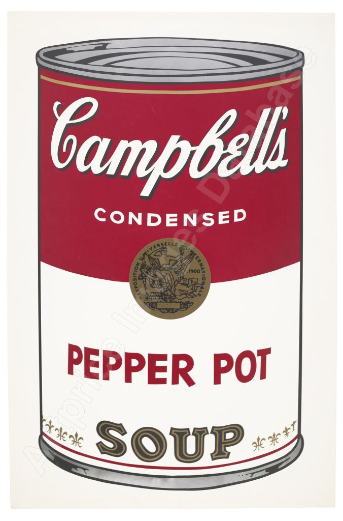 アンディ・ウォーホル《Campbell's Soup I (Pepper Pot)》(1968)