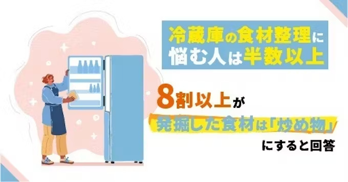 パナソニック、食に関わる年末の大掃除調査、冷蔵庫の食材整理に悩む人は半数以上、余りがちな食材第1位は「調味料」