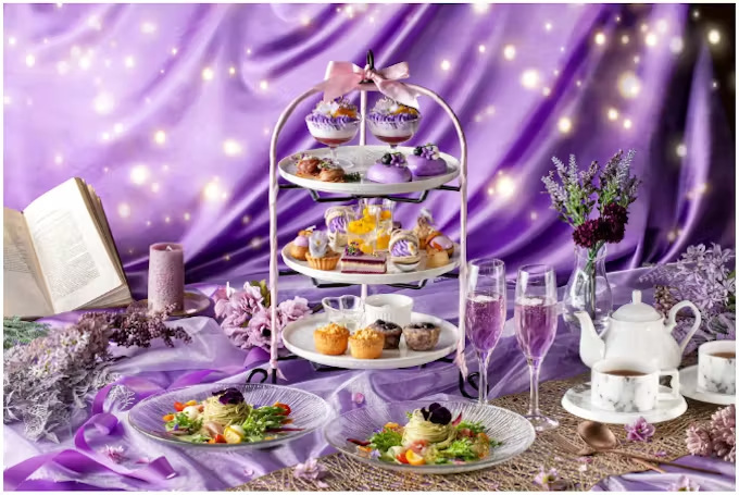 川越プリンスホテル、夢見るようなラベンダーカラーの「Blooming Afternoon Tea Set~Lavender Color~」を期間限定販売