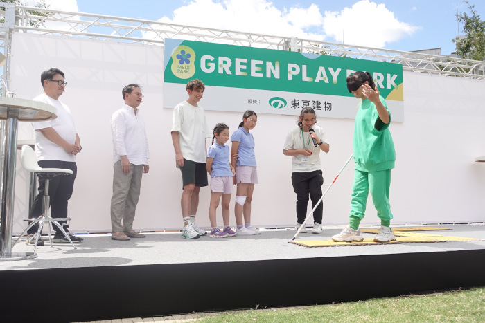 東京建物、 都立明治公園の緑の中で気軽にスポーツを楽しむイベント「GREEN PLAY PARK」を開催、AIさんが「ゆるスポーツ」に挑戦