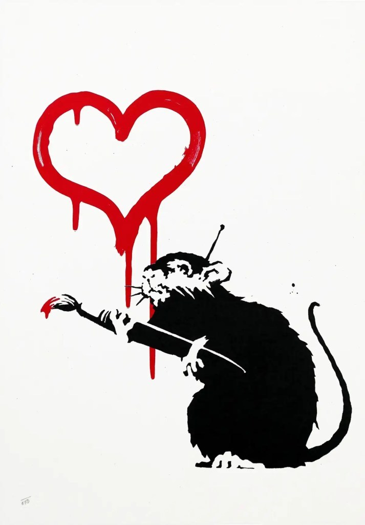 バンクシー《Love Rat》(2004)