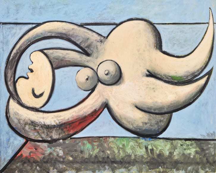 Pablo Picasso 《Femme nue couchée》 (1932)  Courtesy Sotheby’s 