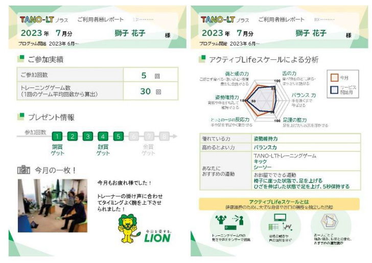 ライオン、介護トレーニングゲーム機「TANO－LT」に機能追加した科学的運動習慣づくりサービス「TANO－LT プラス」を販売