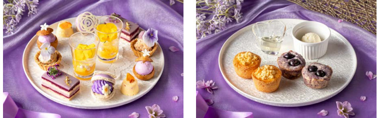 川越プリンスホテル、夢見るようなラベンダーカラーの「Blooming Afternoon Tea Set~Lavender Color~」を期間限定販売
