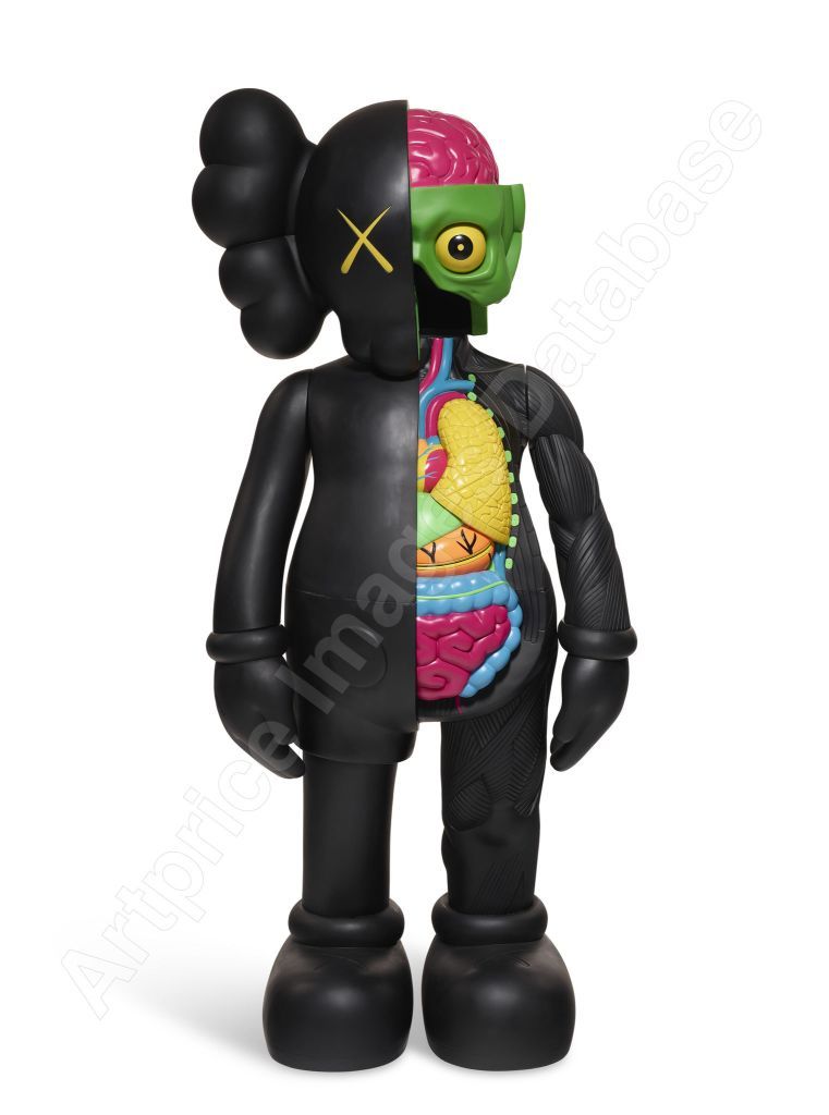 2）KAWS《FOUR-FOOT DISSECTED COMPANION (BLACK)​​》(2009)