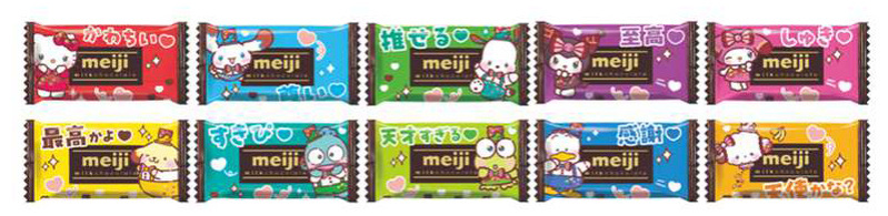 明治、手作り・シェアも楽しめるお菓子6商品をサンリオキャラクターズとのコラボパッケージで発売