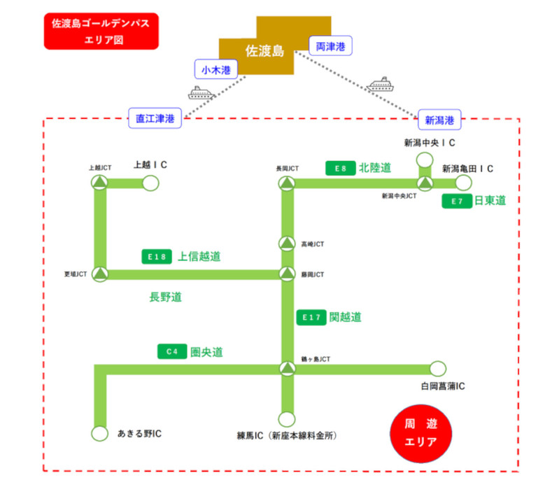 【6月1日～】関東からお得に佐渡島へクルマ旅。高速道路フリーパスに宿泊、フェリー代がセットになったプランが新登場