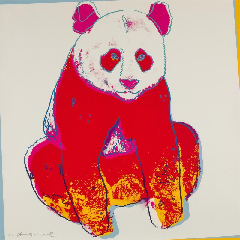 アンディー・ウォーホル《Giant Panda, from Endangered Species (Feldman & Schellmann II.295)》(1983)