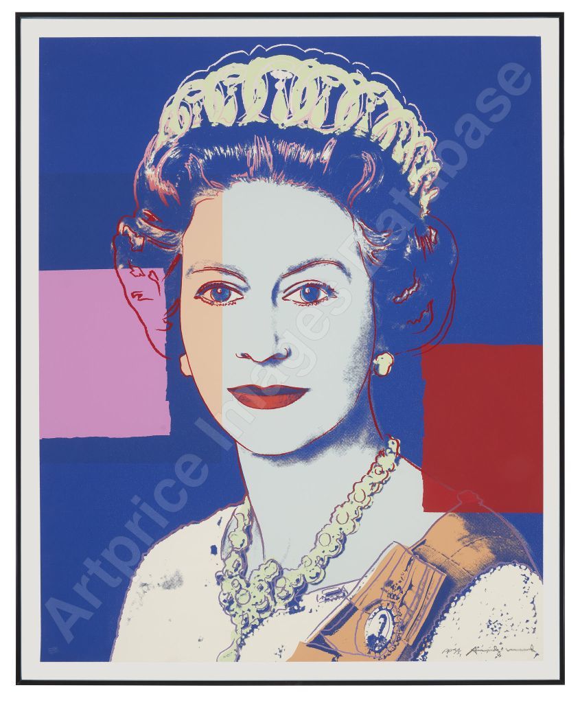 1）アンディ・ウォーホル《Queen Elizabeth II of the United Kingdom, from Reigning Queens》(1985)