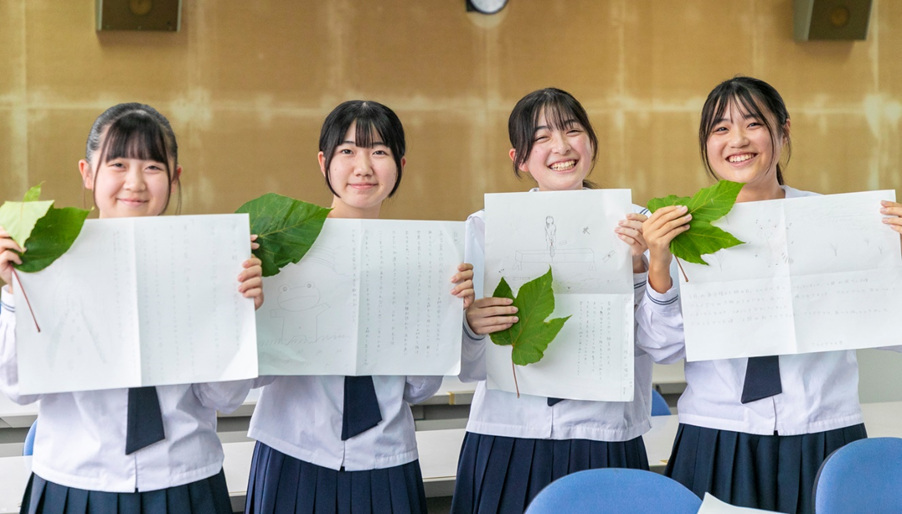 セントマティック、 永平寺町の木「油桐（あぶらぎり）の葉」を用いた「香りの授業」を 福井の永平寺中学校で開催