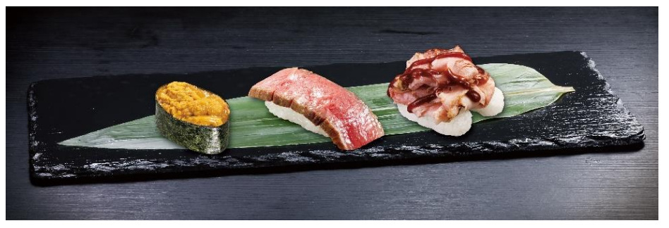 くら寿司、黒毛和牛など様々な肉を使った寿司が楽しめる「うにと肉」フェアを期間・数量限定で開催